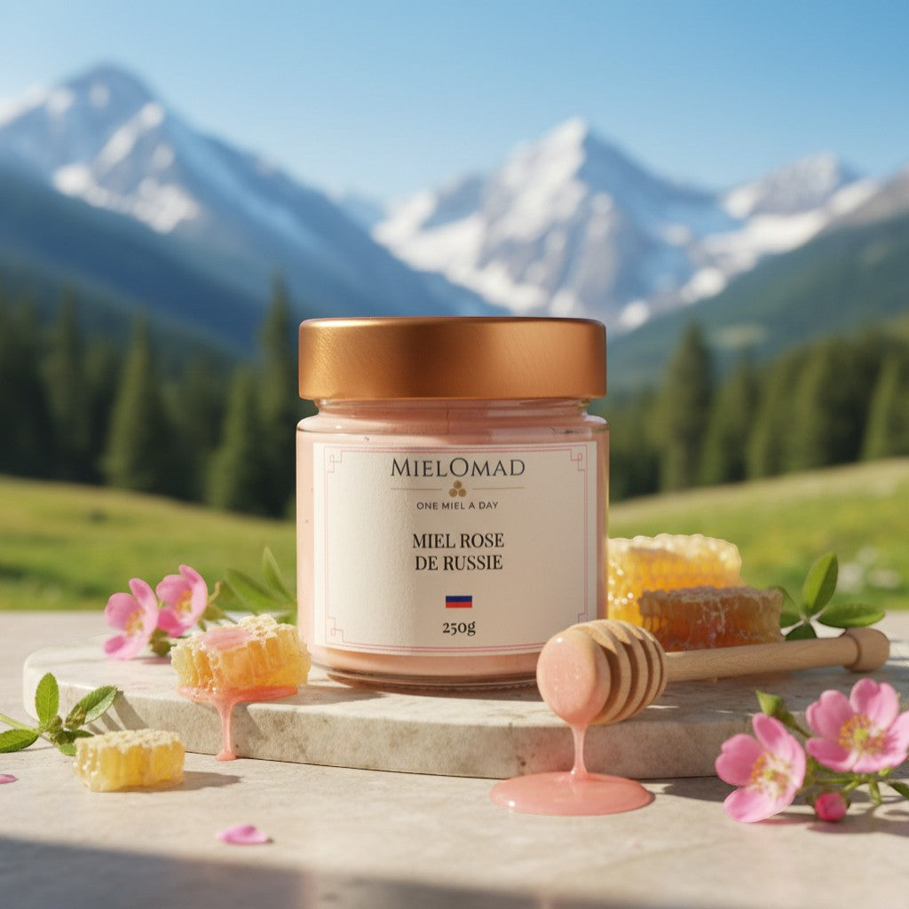 Miel rose de Russie