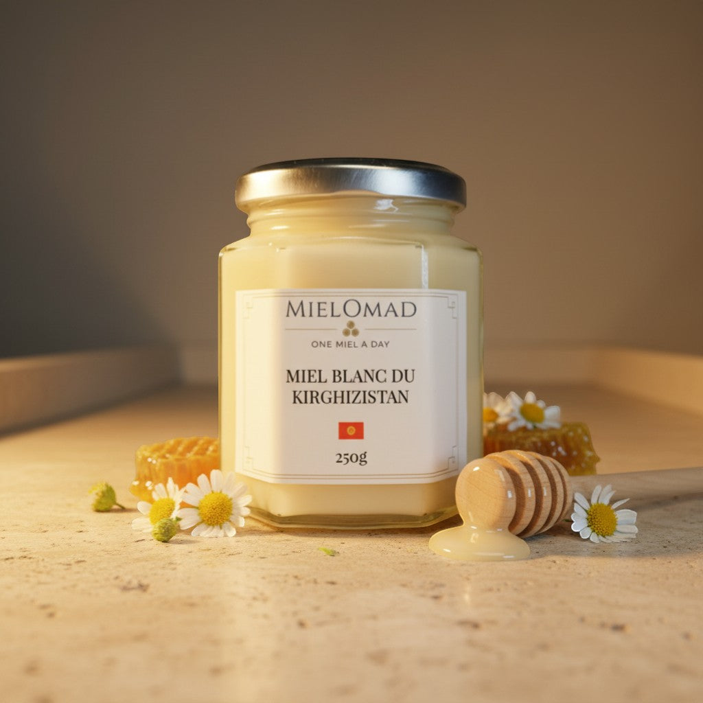 Miel blanc du Kirghizistan