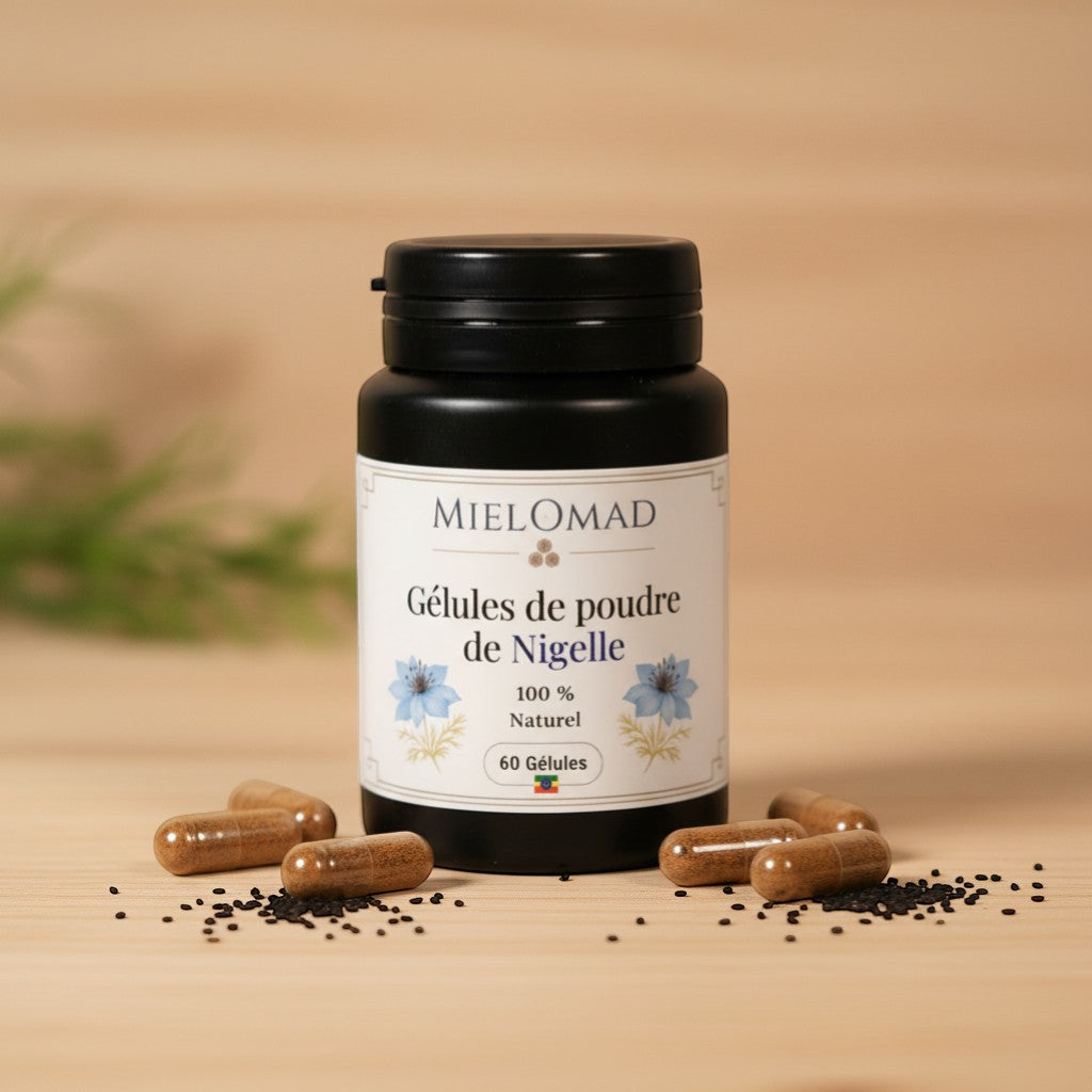 Gélules de graine de nigelle d'Ethiopie