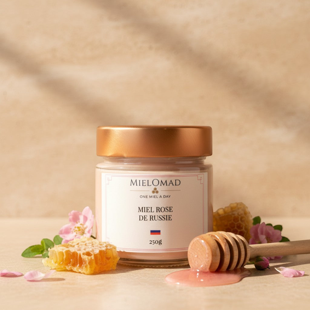 Miel rose de Russie